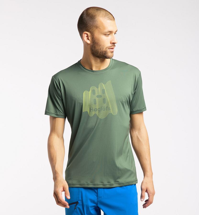 Haglöfs Glee T-Shirt Dark Green For Mens DROBG1564 Australia